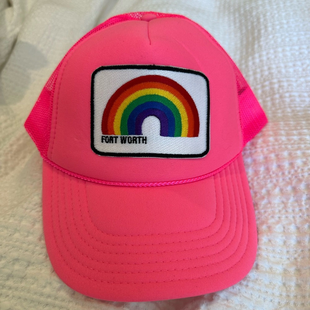 Pink Fort Worth trucker hat